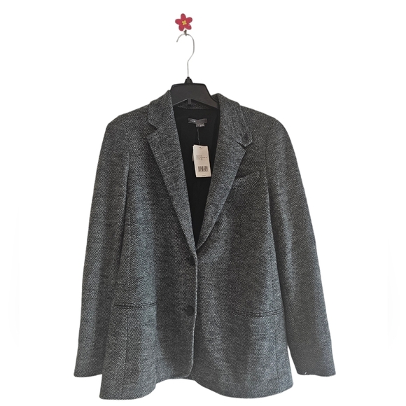 Vince 100% Wool Gray Blazer Jacket 10 NWT - Picture 2 of 10